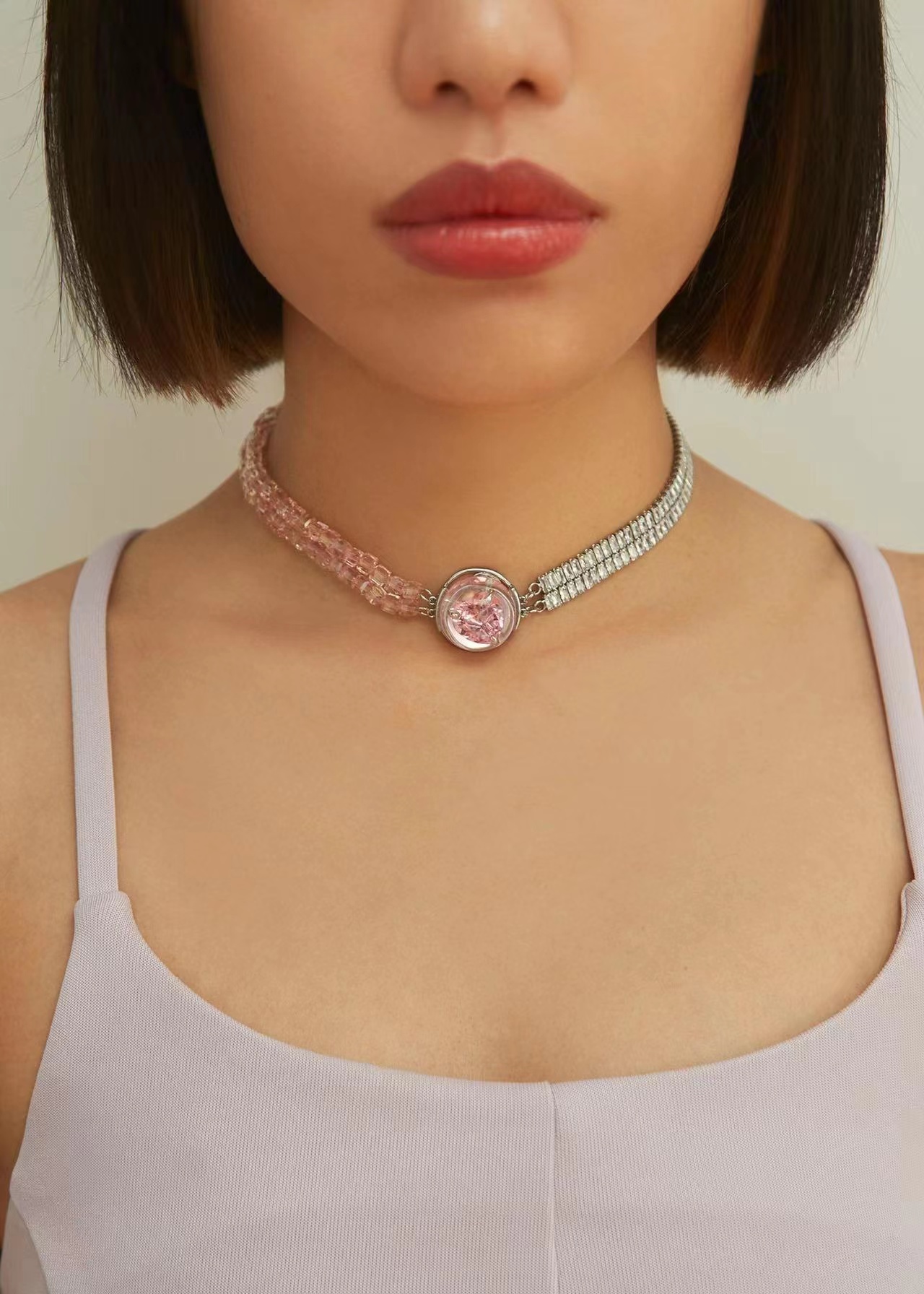 Resin Heart Choker